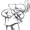 brueggie fiddler cartoon